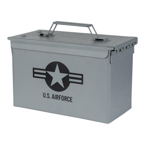 US Munitionskiste Munikiste Transportbox Metall US Luftwaffe Air Force Neu VO